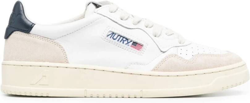 Autry Blauw Wit Medalist Low Man Schoenen White Heren