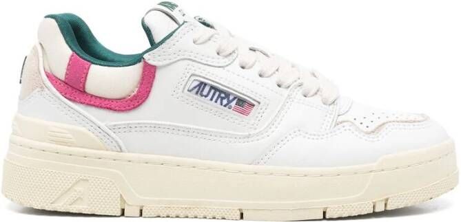 Autry Witte Veterschoenen met Merkhiel White Dames