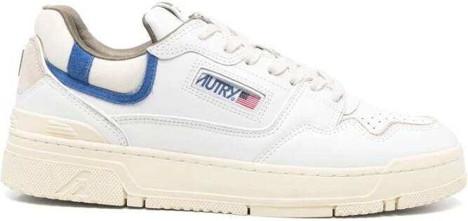 Autry Witte Vetersneaker met Geperforeerde Neus White Heren