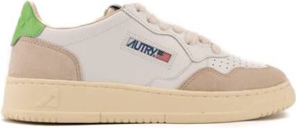 Autry Witte Groene Dames Medialist Low Sneakers White Dames