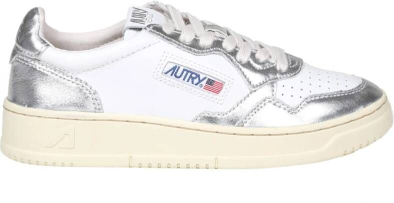 Autry Witte Zilveren Sneakers Damesschoenen Gray Dames