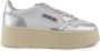 Autry Wit Zilver Medalist Platform Leren Sneakers White Dames - Thumbnail 1