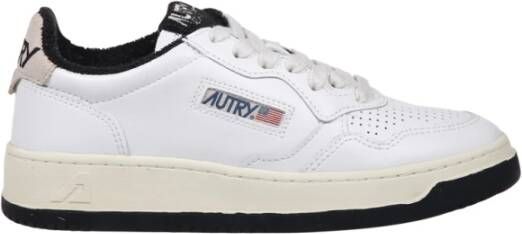 Autry Wit Zwart Lage Sneaker White Dames