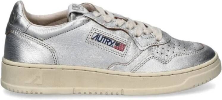 Autry Zilveren Sneakers Gray Dames