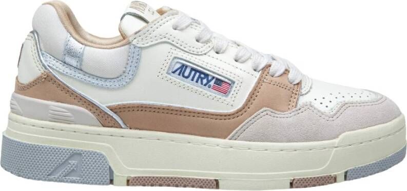 Autry Zilveren Suède Sneakers voor Vrouwen Multicolor Dames