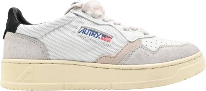 Autry Zwarte Crack Nubuck Lage Sneakers Multicolor Dames