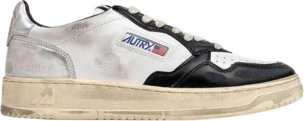 Autry Zwarte Sneakers met Zilveren Details Black Heren