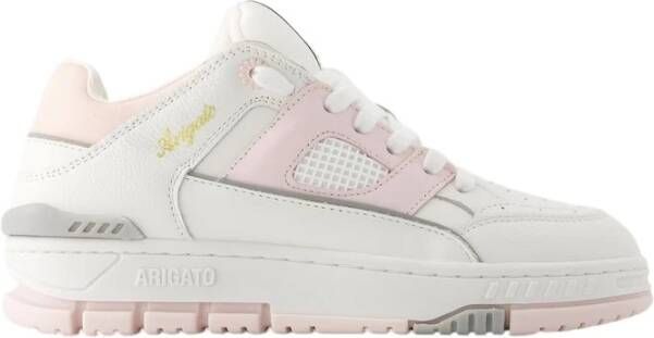 Axel Arigato Area Lo Sneakers Leer Wit Lichtroze White Dames