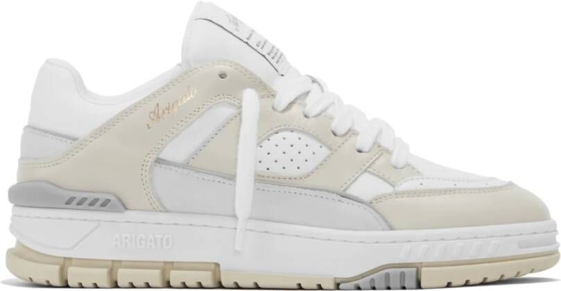 Axel Arigato Metallic Logo Sneakers met Voorsluiting Beige Heren