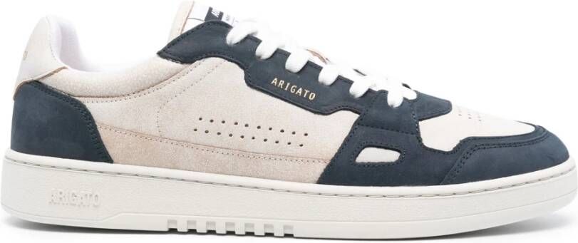 Axel Arigato Beige Blauwe Sneakers met Dobbelsteenpatroon Beige Heren