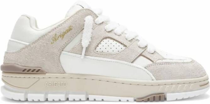 Axel Arigato Beige Leren Sneakers Logo Ontwerp Beige Heren