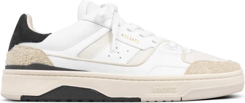 Axel Arigato Leren sneakers met suède panelen en geperforeerde details White Heren