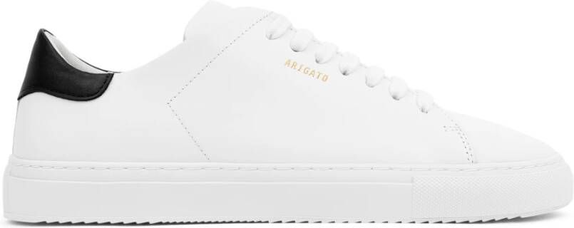 Axel Arigato Witte Leren Sneakers met Gouden Detail White Heren