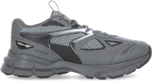 Axel Arigato Donkergrijze reflecterende webbing sneakers Gray Heren