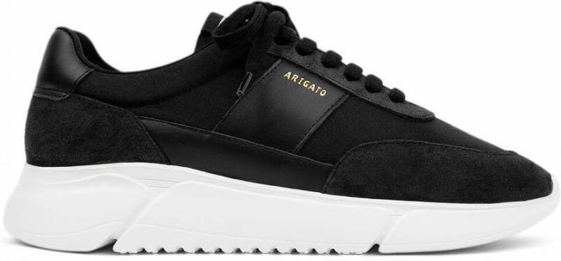 Axel Arigato Vintage Runner leren sneakers met suède Black Heren