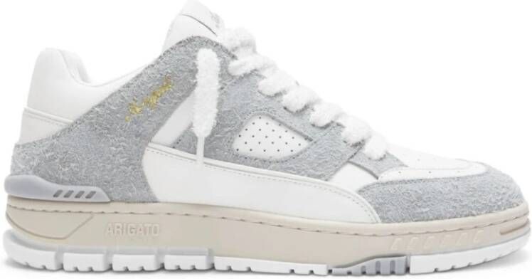 Axel Arigato Grijze & Witte Leren Panel Sneakers Gray Heren