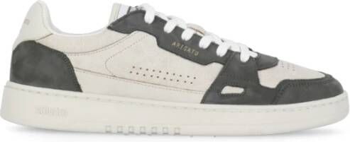 Axel Arigato Grijze Leren Sneakers met Gouden Details Multicolor Heren