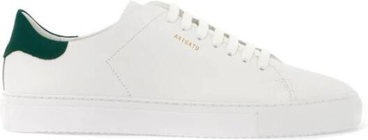 Axel Arigato Handgemaakte Leren Sneakers met Gouden Logo White Heren