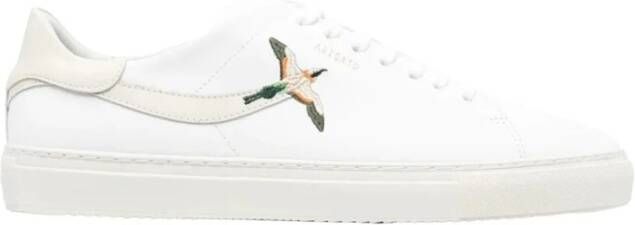 Axel Arigato Leren Sneakers met Geborduurd Vogeldetail Wit Heren