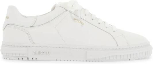 Axel Arigato Minimalistische Leren Sneakers met Gelamineerd Logo White Heren