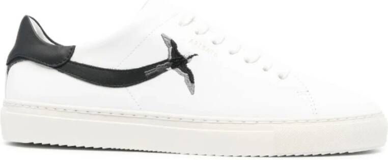 Axel Arigato Zwarte leren bijenstreep sneakers White Heren