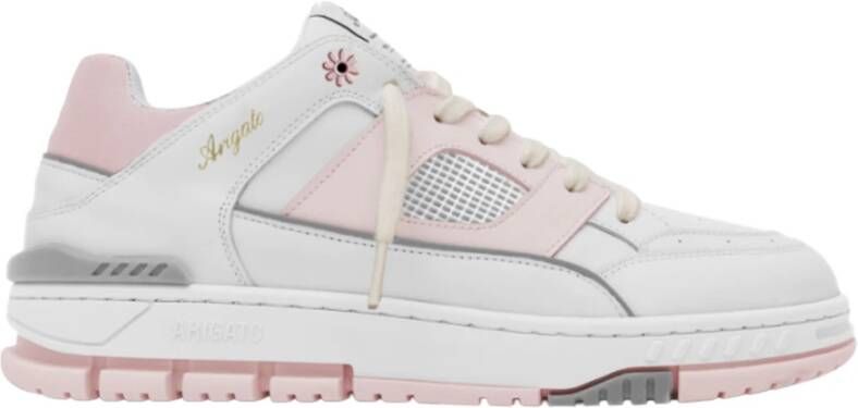 Axel Arigato Area Lo Sneakers Leer Wit Lichtroze White Dames