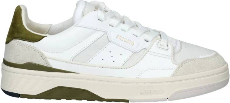 Axel Arigato Stedelijke Leren Sneakers met Geperforeerde Neus White Heren