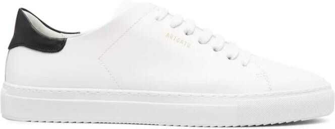 Axel Arigato Witte Leren Sneakers met Gouden Detail White Heren