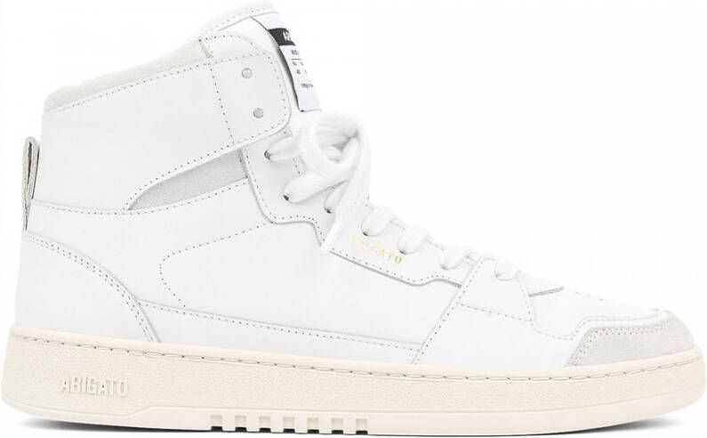 Axel Arigato Grijze Leren Dice Hi Sneakers White