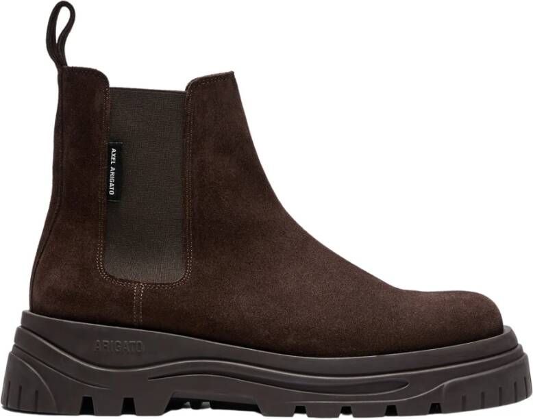 Axel Arigato Suede Chelsea Boot Verhoogde Profielzool Brown Heren