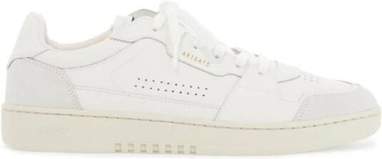 Axel Arigato Vintage-geïnspireerde leren sneakers met gelamineerd logo White Heren