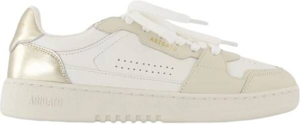 Axel Arigato Gouden leren sneaker met elegantie White Dames