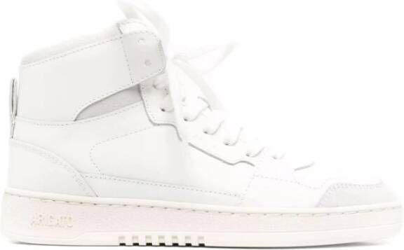 Axel Arigato Grijze Leren Dice Hi Sneakers White