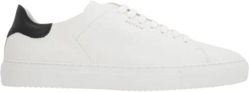 Axel Arigato Witte lage leren sneakers met zwarte hiel White Heren