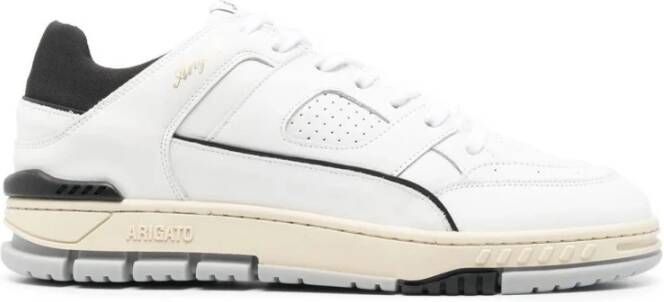 Axel Arigato Zwarte Leren Area Lo Sneaker White Heren