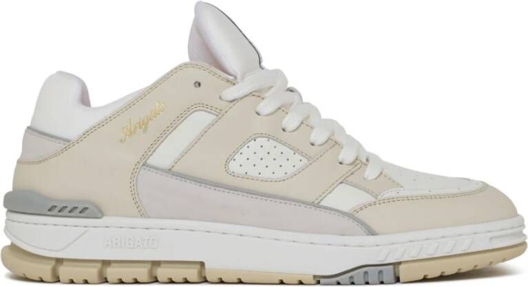 Axel Arigato Metallic Logo Sneakers met Voorsluiting Beige Heren