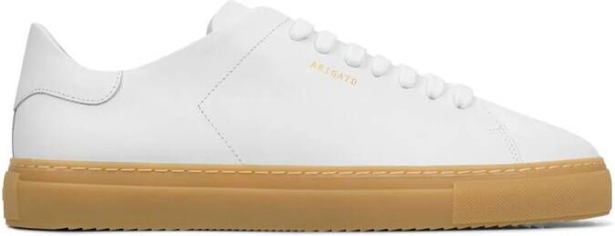 Axel Arigato Witte leren sneaker met logoprint White Heren