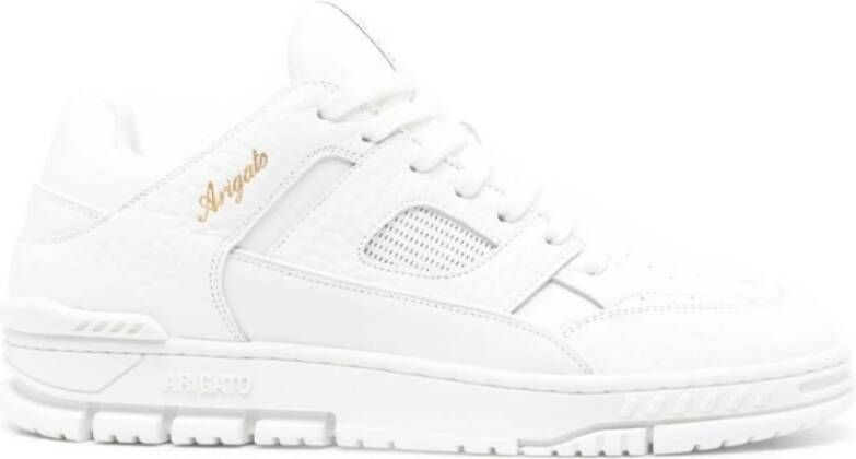 Axel Arigato Witte Leren Sneakers Geperforeerd Detail White Heren