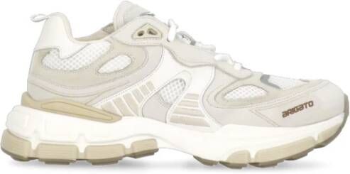 Axel Arigato Witte Leren Sneakers met Technische Inzetstukken Beige Dames