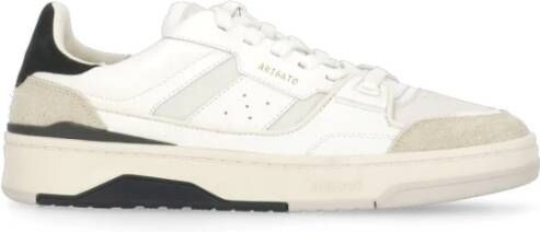 Axel Arigato Witte Leren Sneakers Ronde Neus White Heren