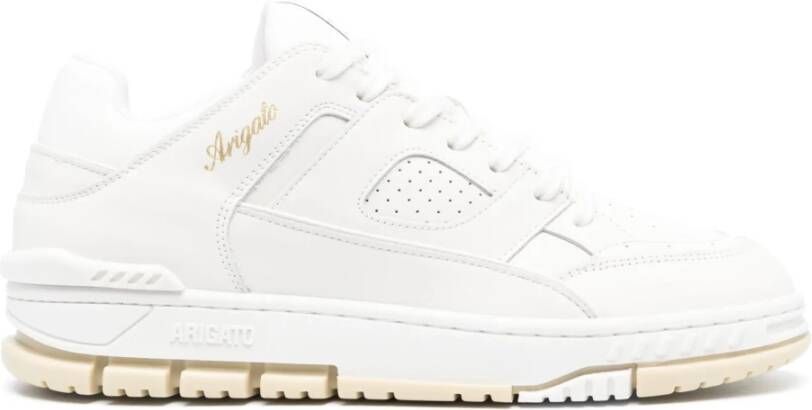 Axel Arigato Witte Sneakers met Metallic Gouden Logo White