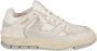 Axel Arigato Witte Sneakers Paneelontwerp Ronde Neus Beige Heren - Thumbnail 18