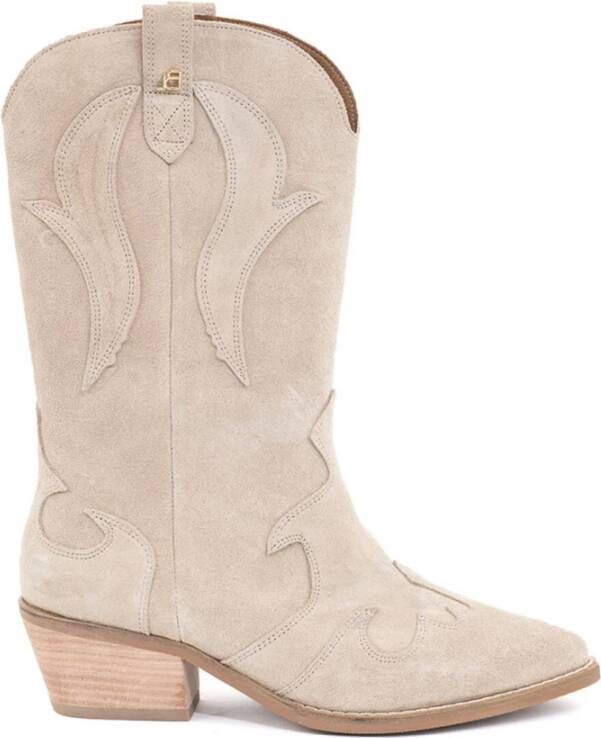 Babouche Cowboylaarzen Elody-2 Beige Dames