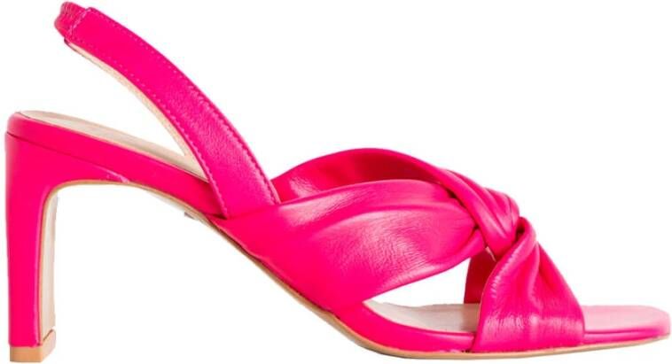 Babouche Sandalen met hak Anne-1 Pink Dames