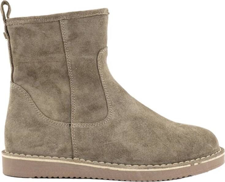 Babouche Stijlvolle Enkel Laarzen Armel-2 Beige Dames