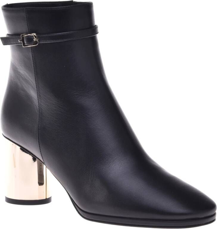 Baldinini Ankle boots in black leather Black Dames