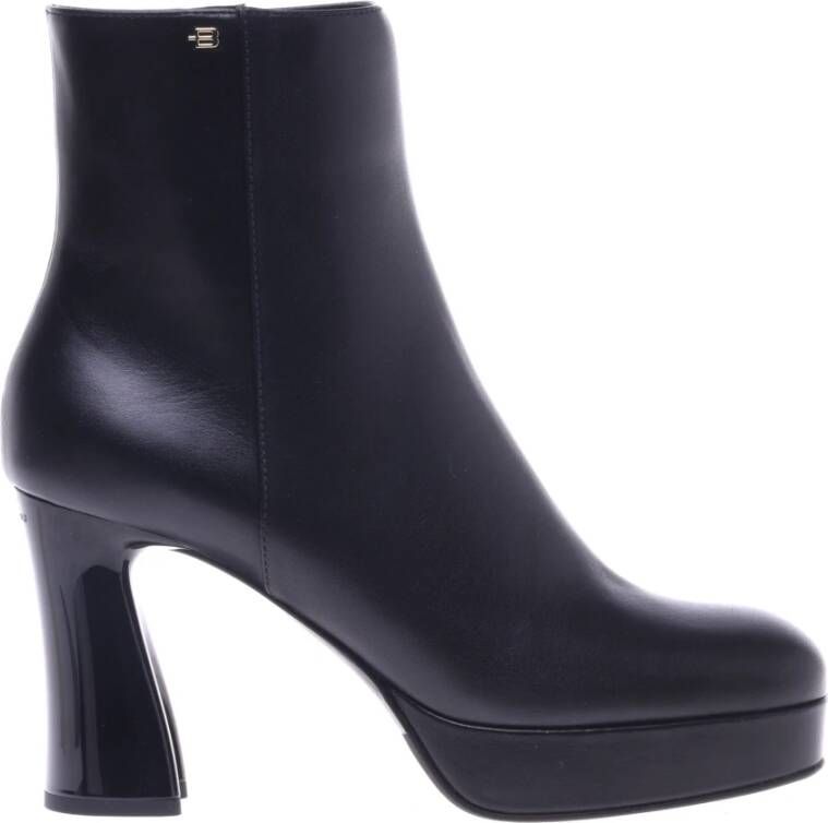 Baldinini Ankle boots in black leather Black Dames