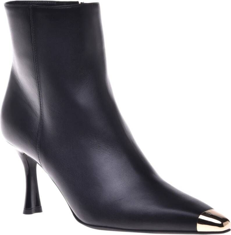 Baldinini Ankle boots in black leather Black Dames