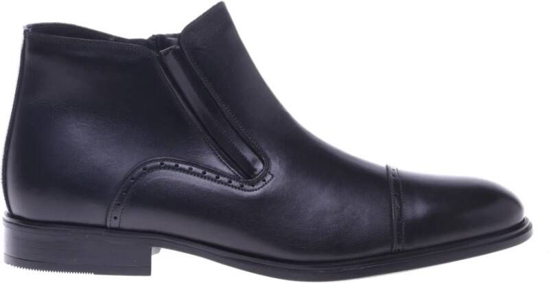 Baldinini Ankle boots in black leather Black Heren