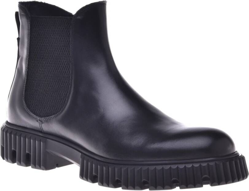 Baldinini Ankle boots in black leather Black Heren